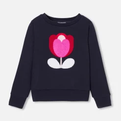 Jacadi Sweat enfant fille en molleton - marine MARINE JACADI Outlet