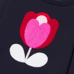 Jacadi Sweat enfant fille en molleton - marine MARINE JACADI Outlet