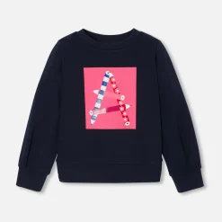 Jacadi Sweat enfant fille en molleton - marine MARINE JACADI Sale