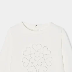 Jacadi Sweat enfant fille en molleton - blanc doux BLANC DOUX JACADI Hot