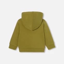 Jacadi Sweat zippé bébé garçon - VERT LICHEN Online