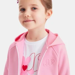 Jacadi Sweat zippé enfant fille - ROSE TENDRE New
