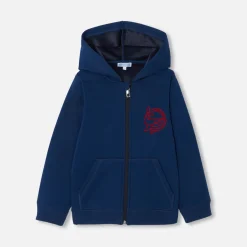 Jacadi Sweat zippé enfant garçon - BLEU MARNE Online