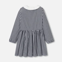Jacadi Tablier enfant fille en vichy - BLANC/MARINE Discount