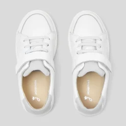 Jacadi Tennis enfant en cuir lisse - blanc BLANC JACADI Hot