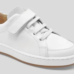 Jacadi Tennis enfant en cuir lisse - blanc BLANC JACADI Hot