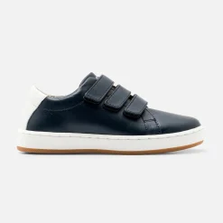 Jacadi Tennis enfant garçon en cuir lisse - marine MARINE JACADI Clearance