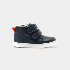 Jacadi Tennis montantes bébé garçon en cuir lisse - marine MARINE JACADI Hot
