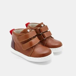 Jacadi Tennis montantes bébé garçon en cuir lisse - NATUREL Hot