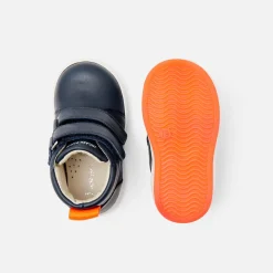 Jacadi Tennis montantes bébé garçon en cuir lisse - marine MARINE JACADI New