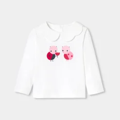Jacadi T-shirt bébé fille manches longues - blanc BLANC JACADI Outlet