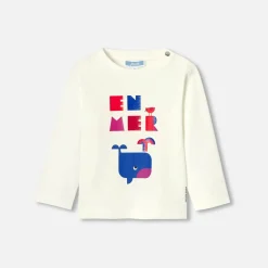 Jacadi T-shirt bébé garçon manches longues - blanc doux BLANC DOUX JACADI Outlet