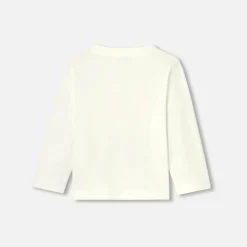 Jacadi T-shirt bébé garçon manches longues - blanc doux BLANC DOUX JACADI Outlet