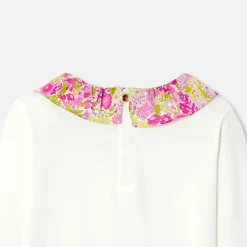Jacadi T-shirt enfant fille à collerette - blanc doux BLANC DOUX JACADI New
