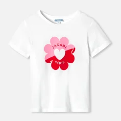 Jacadi T-shirt enfant fille manches courtes - blanc BLANC JACADI Discount