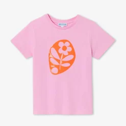 Jacadi T-shirt manches courtes enfant fille - ROSE Hot