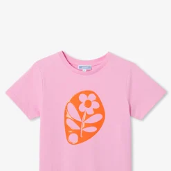 Jacadi T-shirt manches courtes enfant fille - ROSE Hot