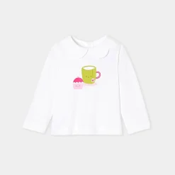 Jacadi T-shirt manches longues bébé fille - blanc BLANC JACADI Discount