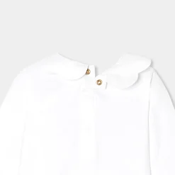 Jacadi T-shirt manches longues bébé fille - blanc BLANC JACADI Discount