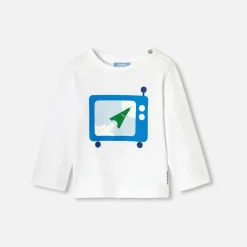 Jacadi T-shirt manches longues bébé garçon - blanc BLANC JACADI Clearance