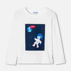 Jacadi T-shirt manches longues enfant garçon - blanc BLANC JACADI Sale