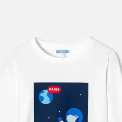 Jacadi T-shirt manches longues enfant garçon - blanc BLANC JACADI Sale