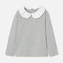 Jacadi T-shirt manches longues enfant fille - gris chine clair GRIS CHINE CLAIR JACADI Best
