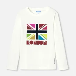 Jacadi T-shirt manches longues enfant garçon BLANC DOUX JACADI Discount
