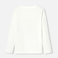 Jacadi T-shirt manches longues enfant garçon BLANC DOUX JACADI Discount