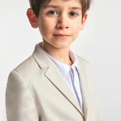 Jacadi Veste enfant garçon en satin de coton - BLANC CASSE Clearance