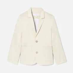Jacadi Veste enfant garçon en satin de coton - BLANC CASSE Clearance