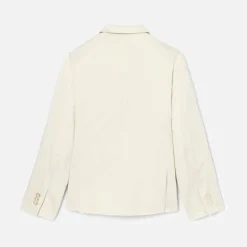 Jacadi Veste enfant garçon en satin de coton - BLANC CASSE Clearance