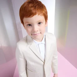 Jacadi Veste enfant garçon en satin de coton - BLANC CASSE Clearance