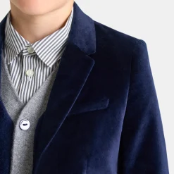 Jacadi Veste enfant garçon en velours - marine MARINE JACADI Discount